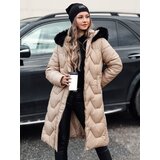 DStreet Kurtka damska pikowana długa WINTERACT beżowa Cene