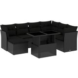  The Living Store Vrtna sedežna garnitura 8-delna z blazinami črn poli ratan - Vrtna Sedežna Garniture, (21447023) | Shoptok.si