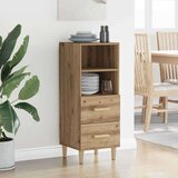vidaXL Kreveta hrast artisan 34 x 34.5 x 90 cm Konstruirano drvo | shoptok.hr