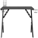  Igraći stol s nogama u obliku slova Y crni 90 x 60 x 75 cm | shoptok.hr