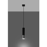 Sollux Črna/v srebrni barvi kovinska viseča svetilka ø 8 cm Longbot – | Shoptok.si
