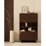 Kave Home Temno rjava omarica v orehovem dekorju 100x163x40 cm Norlen – | Shoptok.si