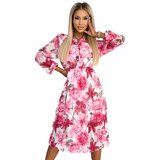 numoco basic Pleated button-down long-sleeved midi dress Numoco | Shoptok.si