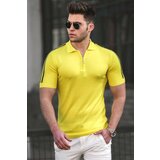 Madmext Polo T-shirt - Yellow - Regular fit cene