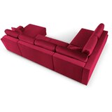 Cosmopolitan Design Crvena baršunasti sklopiva/s prostorom za odlaganje kutna garnitura (s lijevim kutom/u obliku slova "U") Kyoto – | shoptok.hr