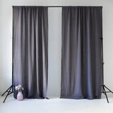 Linen Tales tamnosiva lanena zavjesa s tunelom Night Time, 250 x 140 cm Cijene