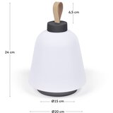 Kave Home Bijela plastična LED stolna lampa s mogućnosti zatamnjivanja (visina 24 cm) Udiya – | shoptok.hr