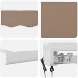  Povlačivi tende Sivosmeđa 450 × 300 cm Tkanina i Metal | Eponuda.com