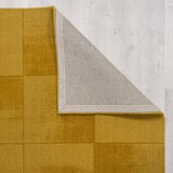 Flair Rugs Oker žuti ručno rađen vunen tepih 120x170 cm Demi Check Ombre – | shoptok.hr