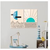 WALLXPERT dekorativna slika od kaljenog stakla (2 komada) uv 942 45 x 65 | ePonuda.com