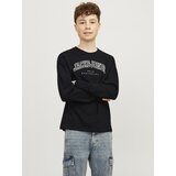 Jack & Jones Majica 'JJECALEB' siva / crna / bijela | shoptok.hr