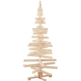  Božićna drvca s stalakom Prirodna 150 cm Masivna borovina | shoptok.hr