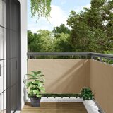 Balkonska Zaštita Oxford Tkanina Bež 75x600 cm | shoptok.hr