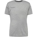 Hummel Tehnička sportska majica siva melange / crna