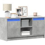 Maison Chic TV omarica - TV stojalo - Televizijska omarica z LED betonsko siva 100x34x50 cm inženirski les, (21700036) | Shoptok.si