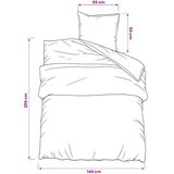  Set posteljine za poplun ružičasti 140x200 cm pamučni | shoptok.hr
