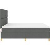  Postelja z vzmetnico z vzglavjem Temno siva 180 x 200 cm blago, (5000126340) | Shoptok.si