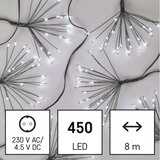 Emos Svetlobna veriga svetleče cvetlice nano, LED 450, 8 m, notranja, hladna bela | Shoptok.si