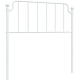  Metalno uzglavlje bijelo 100 cm | shoptok.hr