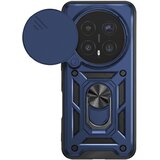 Oem Mayaxess, Prstanasti etui za Honor Magic 8 Pro z drsnim pokrovčkom kamere antišok, Nočno modra, (5000274775) | Shoptok.si