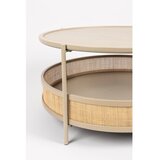 White Label Bež/v naravni barvi okrogla mizica ø 80 cm Makoto – | Shoptok.si