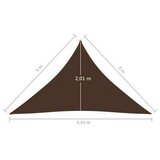 vidaXL Senčno jadro oksford blago trikotno 3x3x4,24 m rjavo, (20965518) | Shoptok.si