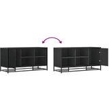 vidaXL Klop za čevlje črna 100x40x53,5 cm inženirski les in kovina | Shoptok.si
