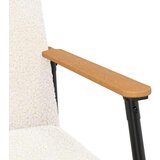 vidaXL fotelj krema 59 x 75 x 78 cm Kodrasto tkanino, podobno volni | Shoptok.si