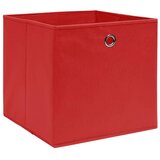  Kutije za pohranu od netkane tkanine 4 kom 28x28x28 cm crvene | shoptok.hr
