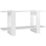 Maison Chic Knjižna omara - Knjižni regal visok sijaj bela 100x30x51 cm konstruiran les, (21725095) Cene