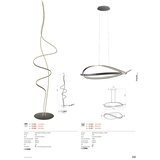  Redo 01-3617 - prigušiva LED luster na sajli IMPULS LED/38W/230V crni | Eponuda.com