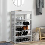 vidaXL Regal za čevlje siva sonoma 60x30x98 cm inženirski les | Shoptok.si