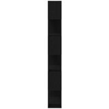  Knjiga Polica Črna Hrast 80x24x186 cm Inženirski Les | Shoptok.si