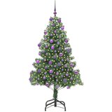 vidaXL Božično drevo med 300 LED z stojalom Zelena 180 cm PVC | Shoptok.si