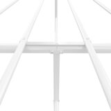  Metalni okvir za krevet s uzglavljem bijeli 120 x 190 cm | shoptok.hr