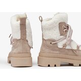 Resti Light brown women's trapper boots with sheepskin Getatsa | shoptok.hr