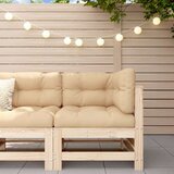 vidaXL Kutna sofa od masivne borovine s jastucima | shoptok.hr