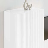 TV stenska omara Visok sijaj bela 59,5 x 31 x 80 cm, (5000112668) | Shoptok.si