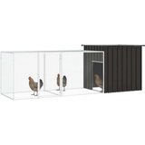  Kavez za kokoši antracit 300x91x100 cm pocinčani čelik | shoptok.hr