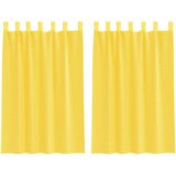Voile zavjese s petljama 2 kom žute 140x175 cm | Shoptok.si
