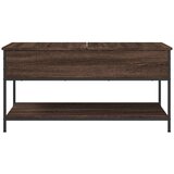  Stolić za kavu smeđa boja hrasta 100x50x50 cm od drva i metala | shoptok.hr