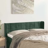  Vzglavje z ušesi temno zeleno 147x16x78/88 cm žamet, (20936170) | Shoptok.si