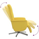  Naslonjač od tkanine s osloncem za noge svjetložuti | shoptok.hr