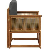  Srednja sofa za van Čvrsto drvo akacije Prirodna | shoptok.hr