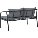  Vrtni dvosjed s jastucima sivi aluminijski | shoptok.hr
