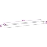 Profil za rubove vrta 10 kom. 100 x 10 x 5 cm Pocinčani čelik | shoptok.hr