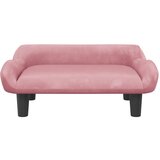  Krevet za pse ružičasti 70 x 40 x 24 cm baršunasti | shoptok.hr