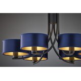 Jupiter 2102 - Luster na lancu ARTHUR 6xE27/15W/230V plava/crna | Eponuda.com