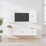  5-dijelni set TV ormarića sjajni bijeli konstruirano drvo | shoptok.hr