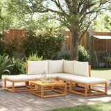Maison Chic Seti vrtnega pohištva - Vrtna garnitura - Vrtni pohištvo set 6-delna z blazinami trden akacijev les, (21808687) | Shoptok.si